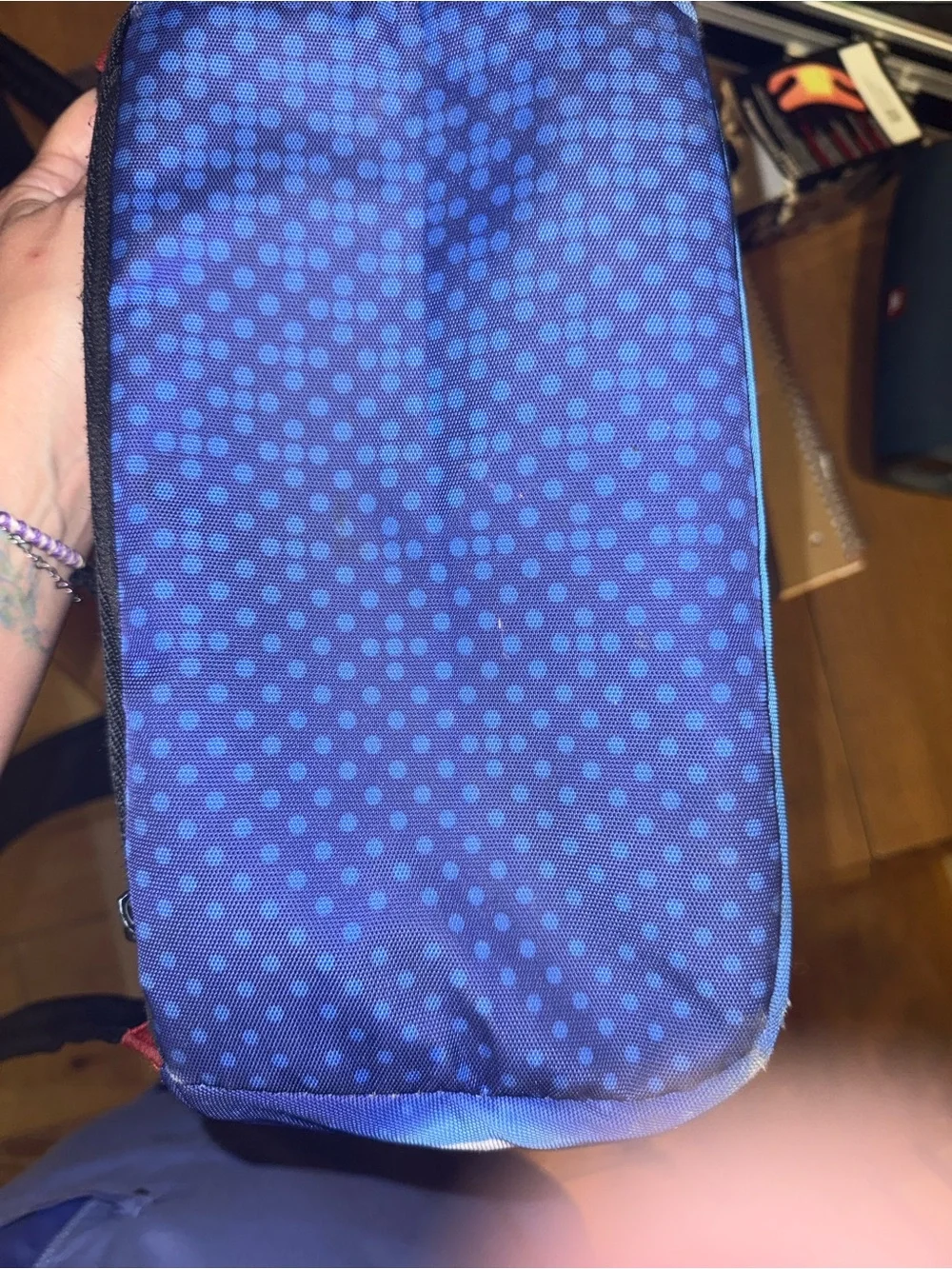 Sprayground Blue Casper Arcade Graphic Backpack
